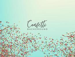 Colorful confetti background vector