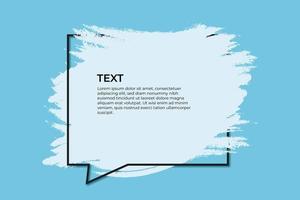 Blue splash with quote vector