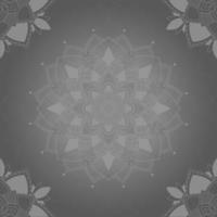 fondo de arte mandala gris vector