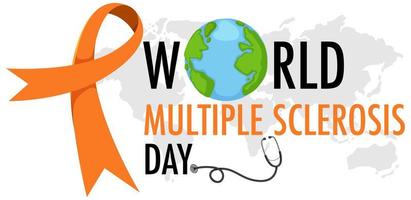 World Multiple Sclerosis Day banner vector