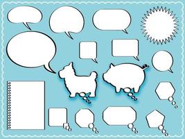 Set of speech balloons vector