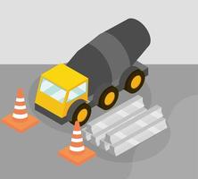 Isometric construction composition vector