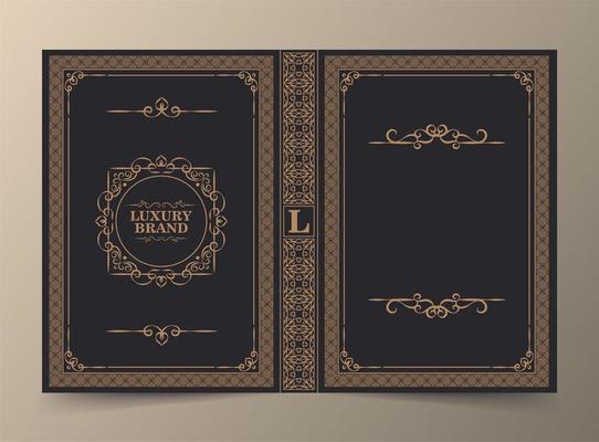 Ornamental book cover design