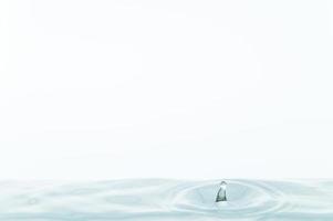 Water surface on white background photo