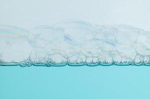 Bubbles on the water surface photo