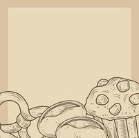 Rustic bread and bakery banner vector