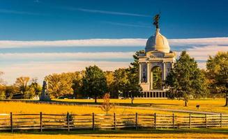 The Pennsylvania Monument, in Gettysburg, Pennsylvania.