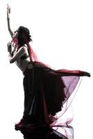 arabic woman belly dancer dancing photo