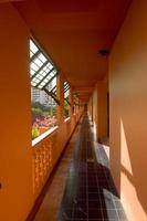 corridor with terrace Thai classical orange style photo
