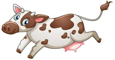 Cow on white background vector