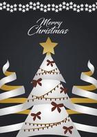 Deluxe Christmas greeting card vector