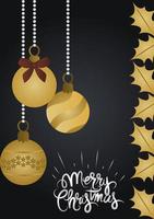 Deluxe Christmas greeting card vector