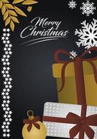 Deluxe Christmas greeting card vector