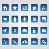 Set of Web Simple Icons vector