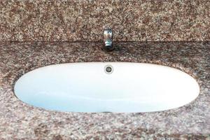 Close-up of bathroom sink photo