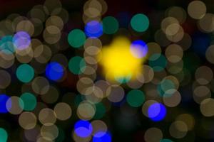 Illuminated defocused lights photo