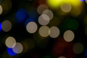 Illuminated defocused lights photo