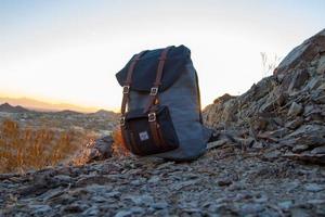 Phoenix, Arizona, 2020 - Herschel backpack on rocks photo