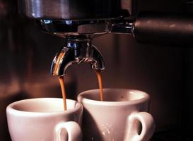 Pouring espresso photo