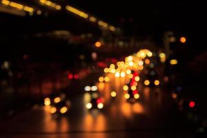 abstract blurry transportations and city light photo