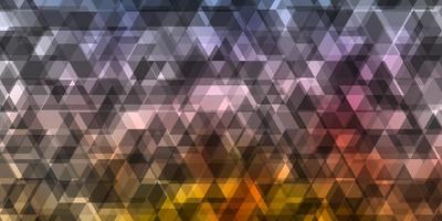 Blue, purple and yellow background with triangles. vector