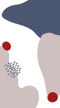 Abstract vertical creative background in minimal style vector