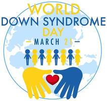 World Down Syndrome Day Design vector