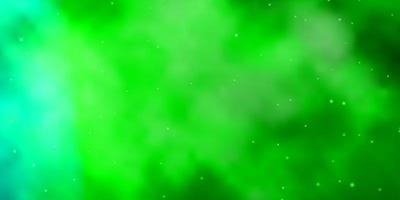 Green texture with beautiful stars. vector