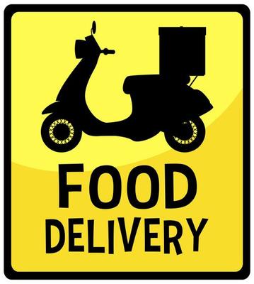 Food delivery sign