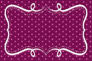 Background template with polka dot pattern vector