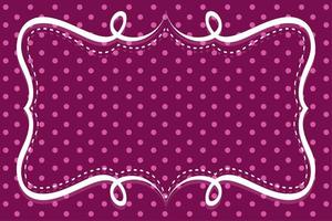 Background template with polka dot pattern vector