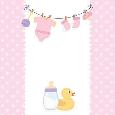 Free baby shower - Vector Art