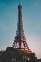 La torre Eiffel en París, Francia foto