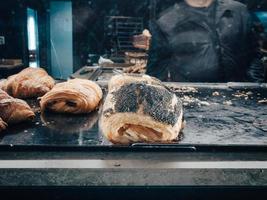 Bread with poppy seeds photo