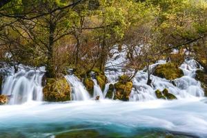 Waterfall taken at Jiuzhaigou National Park in Sichuan Province, China