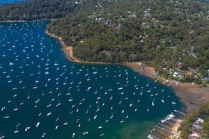 vista aérea de pittwater foto