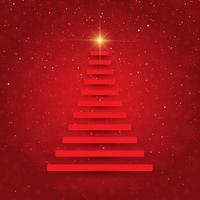 Abstract Christmas tree background vector