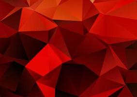 Fiery themed low poly design background vector