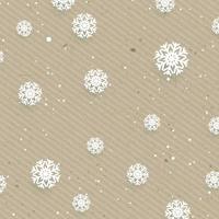 Christmas snowflakes on grunge cardboard background vector