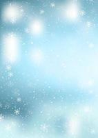 Christmas blue background of falling snowflakes vector