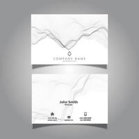 Business card with flowing particles design vector