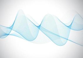 Blue waves background vector