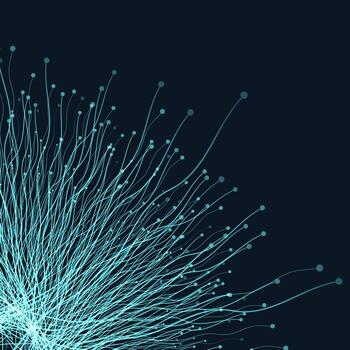 Abstract background with connections design vector