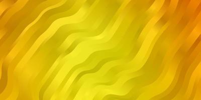 Yellow background with bent lines. vector