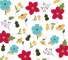 Cute floral pattern background