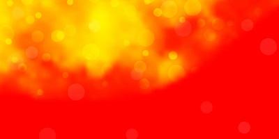 Red and yellow backdrop with dots. vector