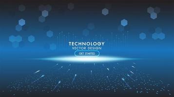 Abstract technology background, hi-tech communication vector