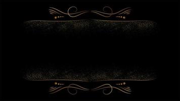 Black and gold luxury background vector