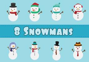 Snowman character set