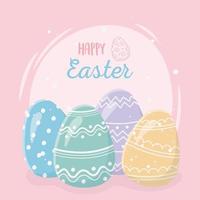 Happy Easter Day celebration vector